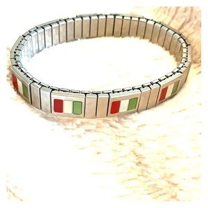 Italian flag bracelet